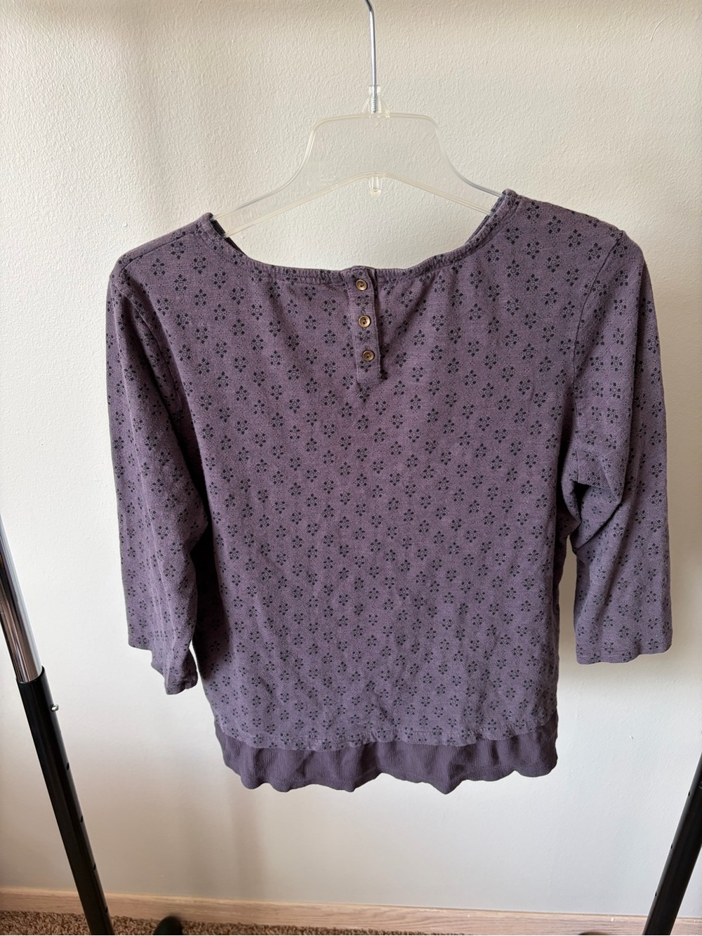 Fat Face Purple Eyelet Long-Sleeve Top - Picture 2 of 3